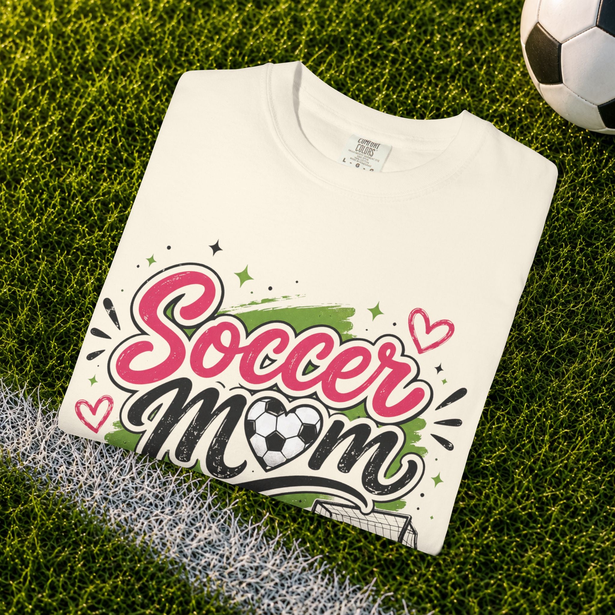 Comfort Color Soccer Mom Graphic T-Shirt