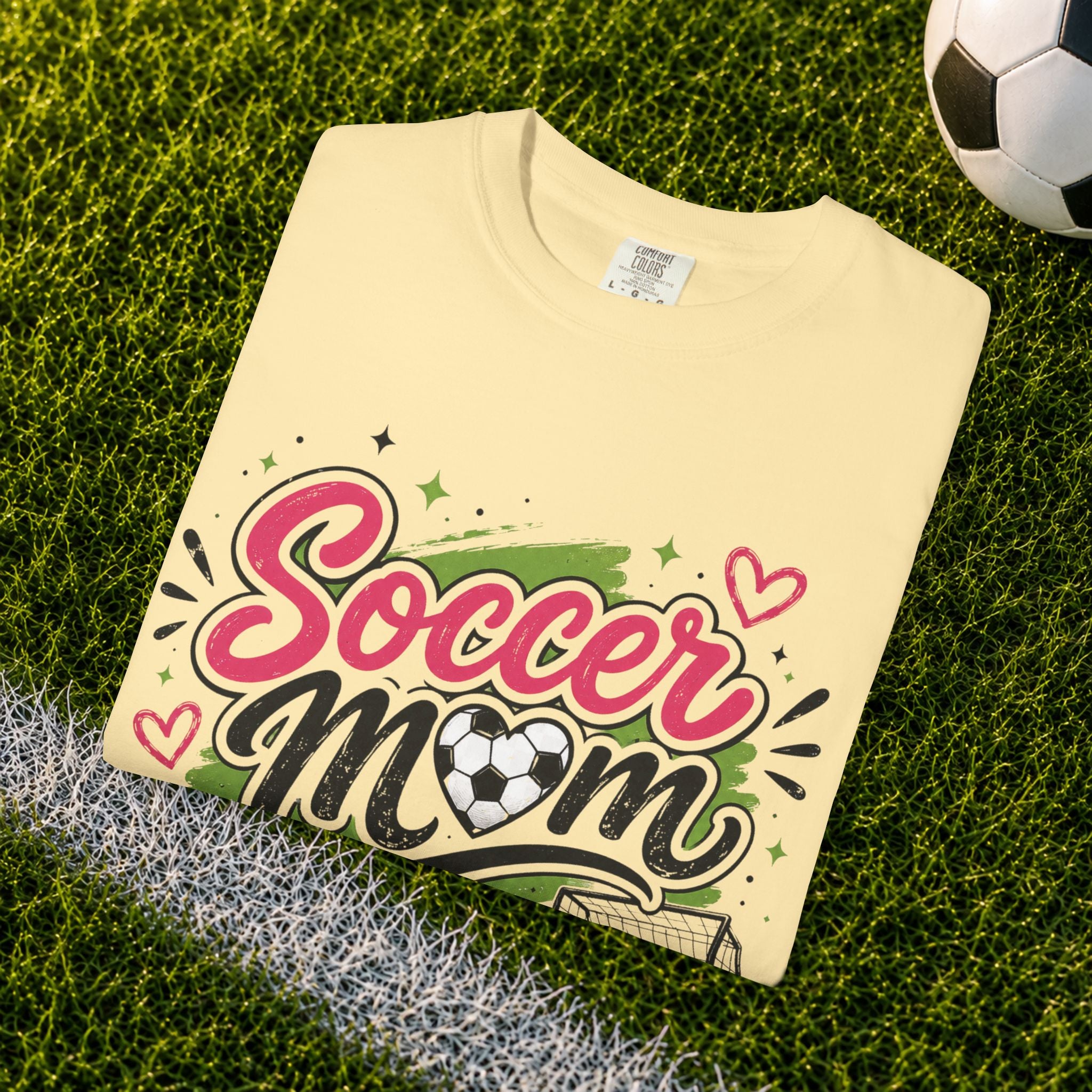 Comfort Color Soccer Mom Graphic T-Shirt