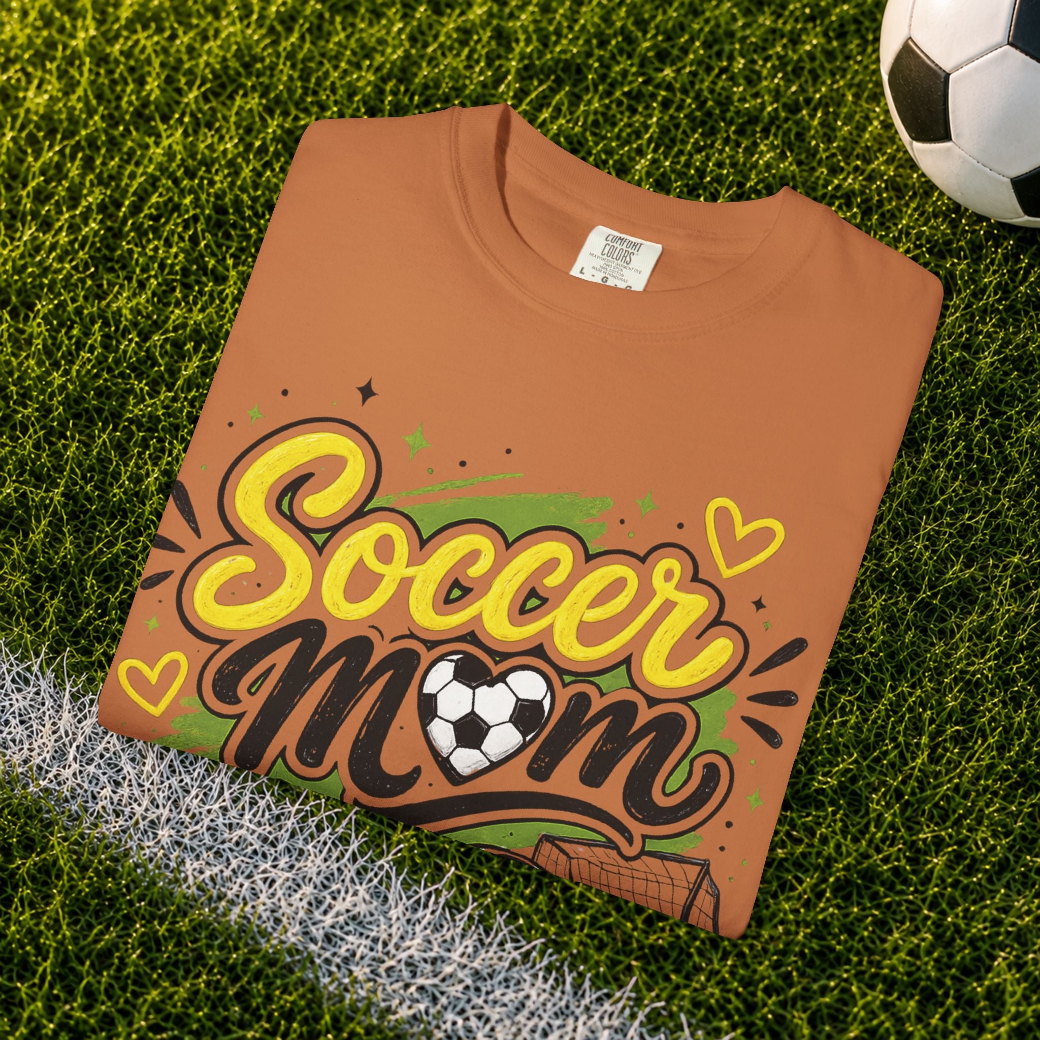 Comfort Color Soccer Mom Graphic T-Shirt