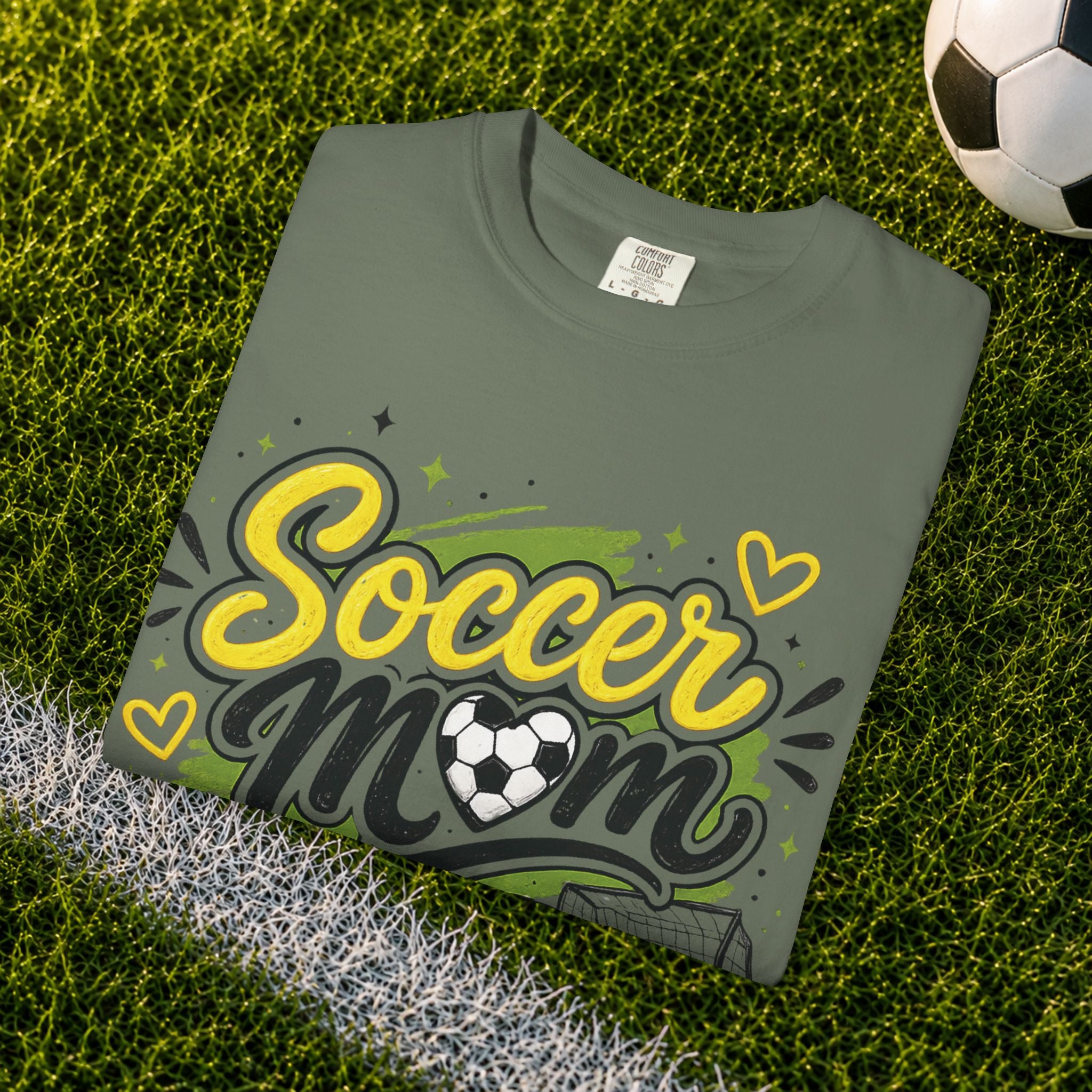Comfort Color Soccer Mom Graphic T-Shirt