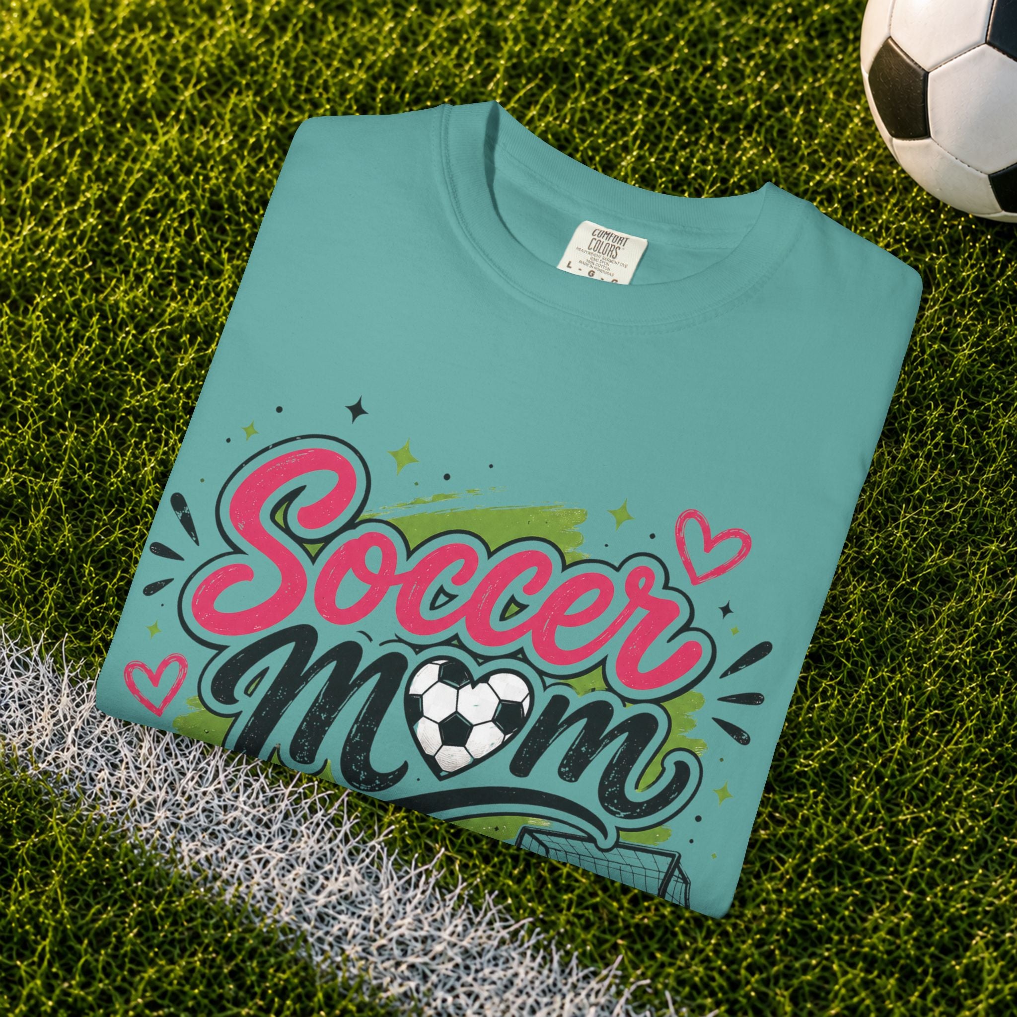 Comfort Color Soccer Mom Graphic T-Shirt