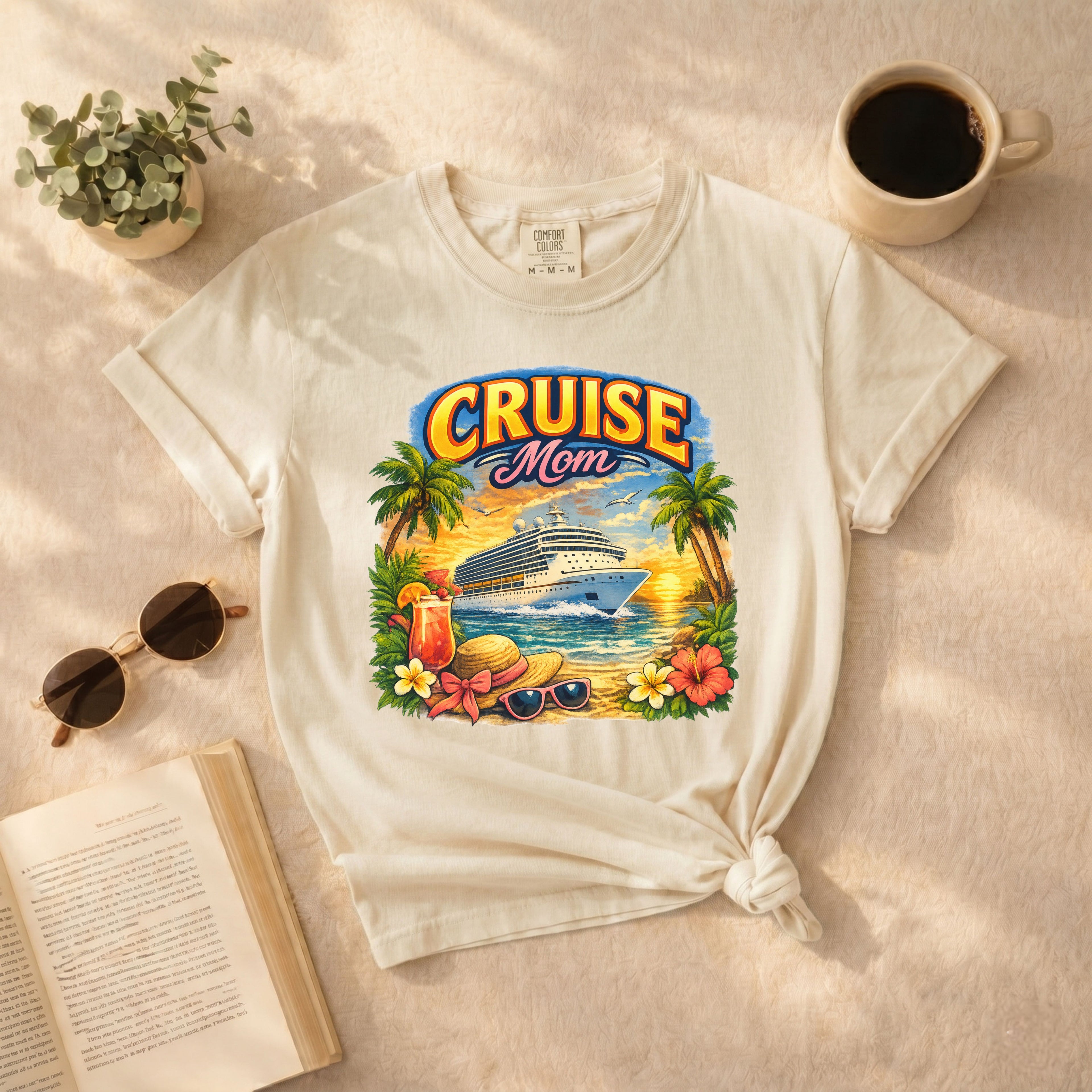 Cruise Mom T-Shirt — Tropical Cruise Vacation Shirt for Moms