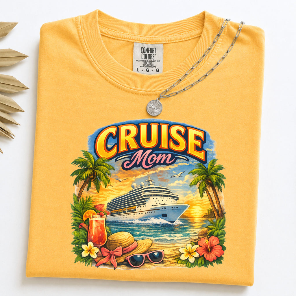 Cruise Mom T-Shirt — Tropical Cruise Vacation Shirt for Moms