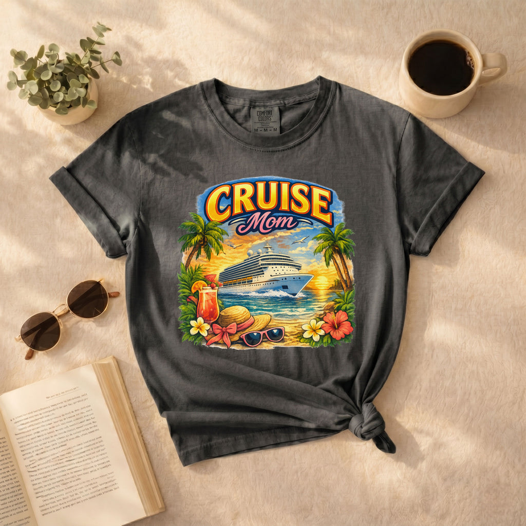 Cruise Mom T-Shirt — Tropical Cruise Vacation Shirt for Moms