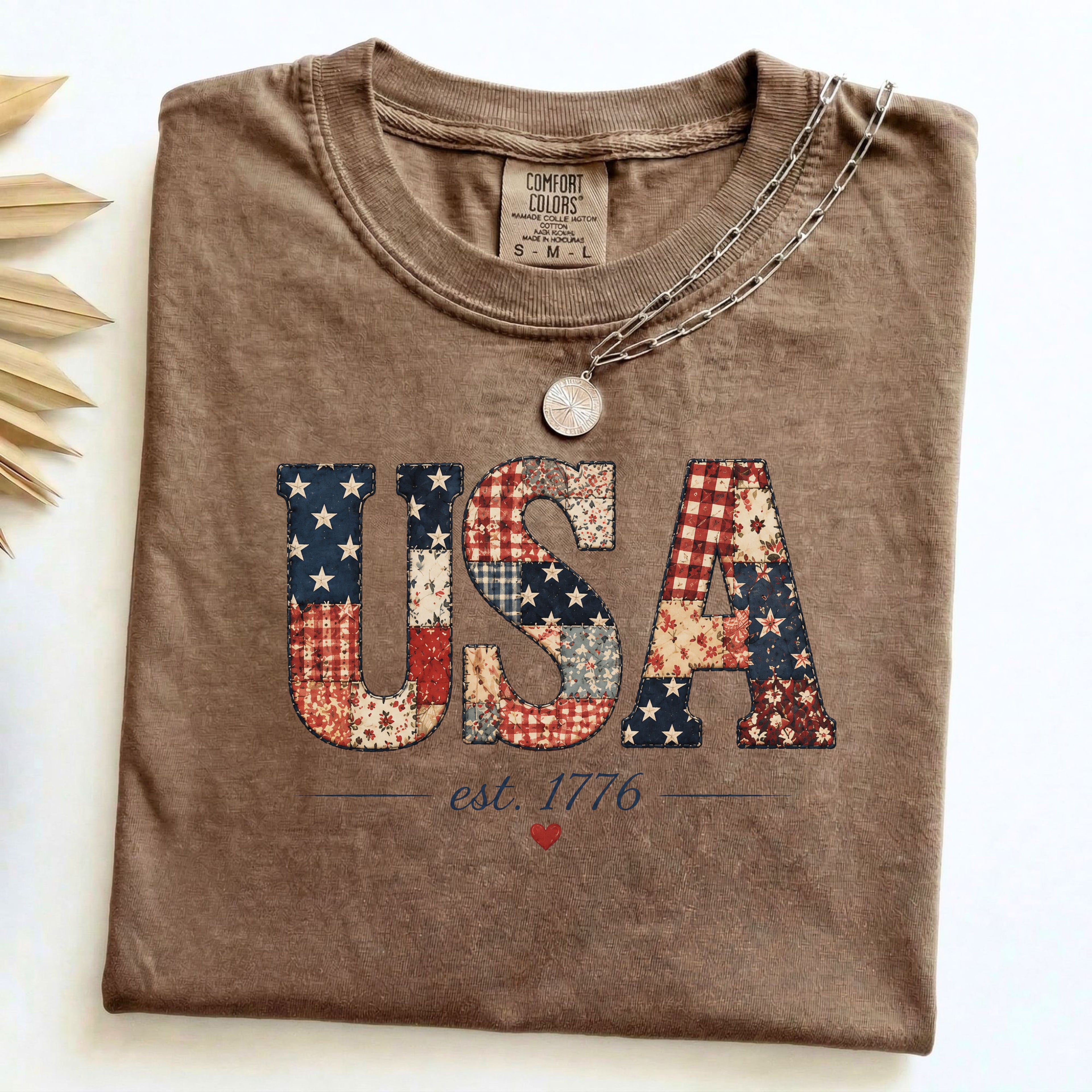 Comfort Colors  USA est. 1776 Vintage Flag Graphic
