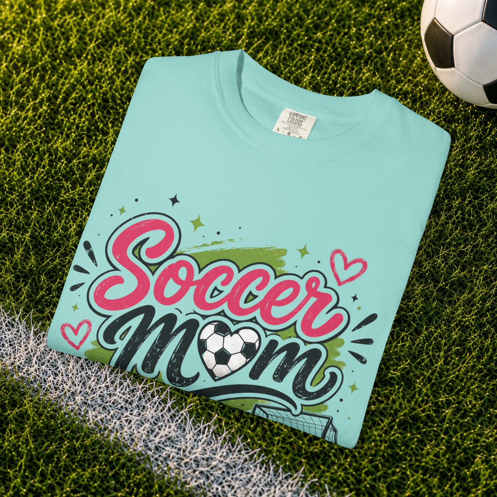 Comfort Color Soccer Mom Graphic T-Shirt
