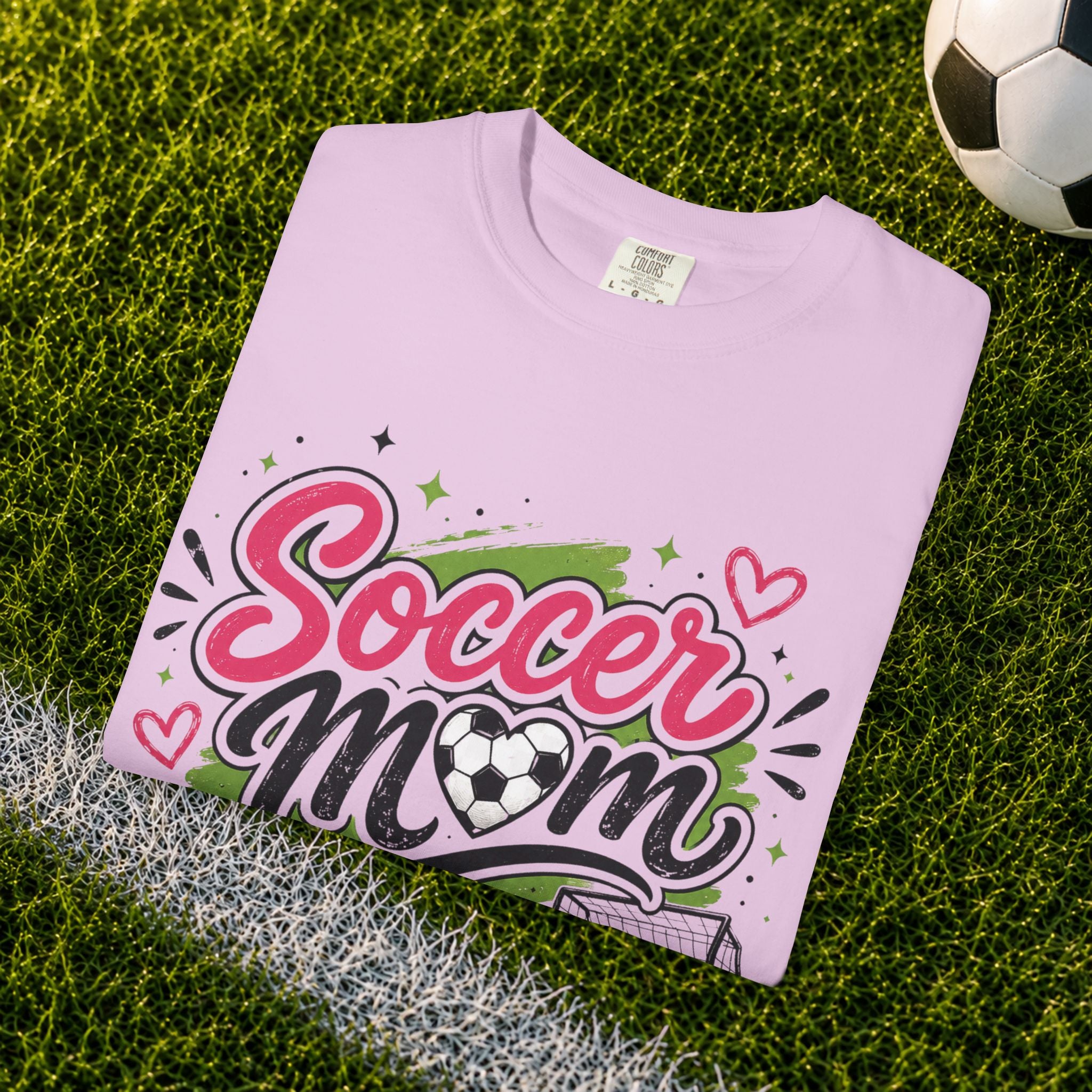 Comfort Color Soccer Mom Graphic T-Shirt